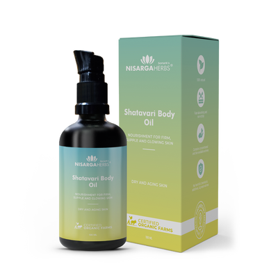 Shatavari Body Oil - Ayurvedic body oil for intense hydration and rejuvenation