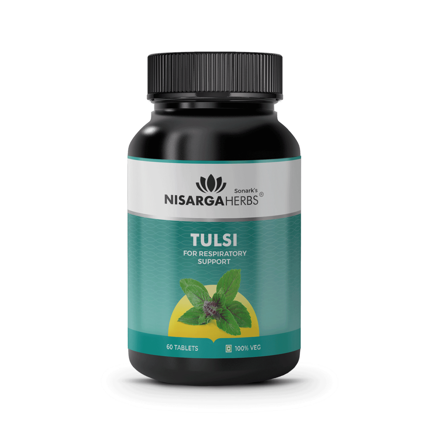 Ayurvedic tulsi tablet with benefits of Boosting immunity, Reduces viral infections, Regulates blood pressure, Contains anti-cancer properties, Supports diabetes patients, Promotes healthy skin and hair, Helps purify blood, Promotes oral health.