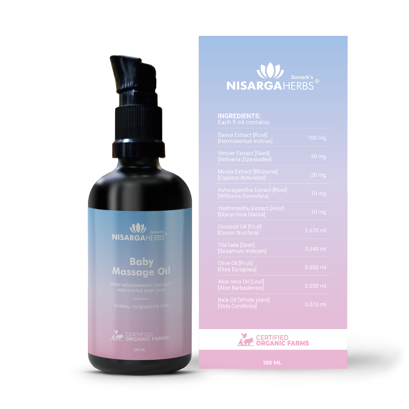 Nisarga Herbs Baby Massage Oil - picture 3