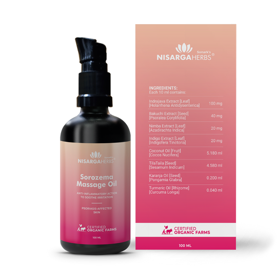 Sorozema Massage Oil - Soothe, Heal & Restore Naturally with Doctor-Recommended Ayurvedic Oil for Psoriasis