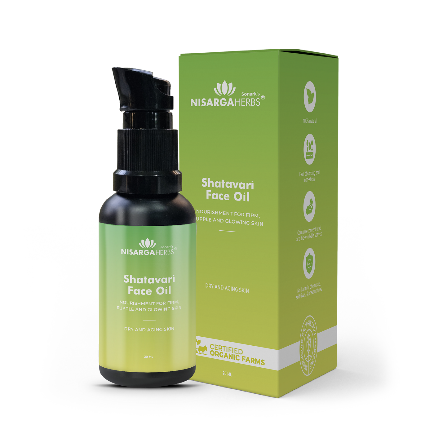 Shatavari Face Oil - Ayurvedic facial oil for healthier, younger-looking skin